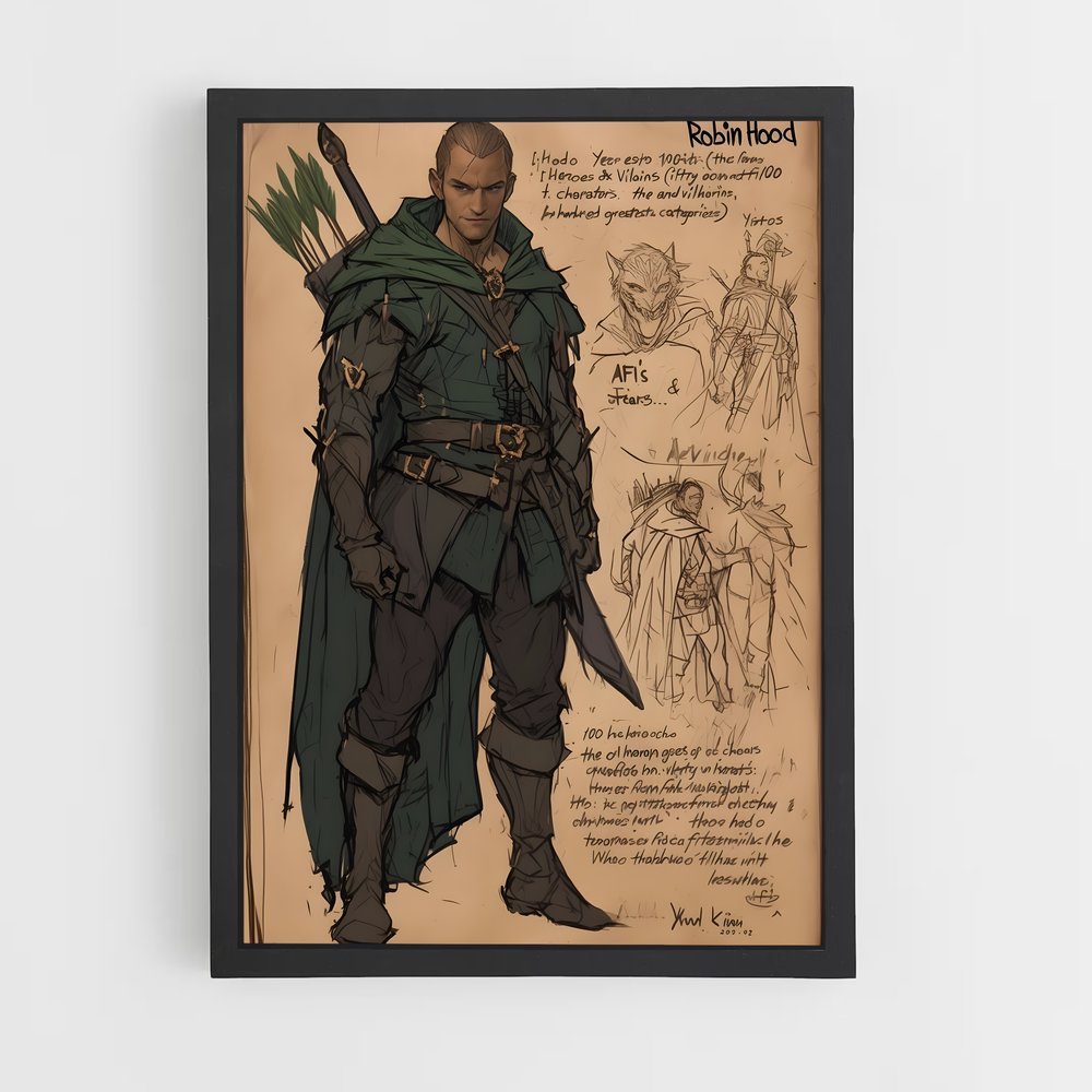 Poster Le Tyran des Bois – affiche Tir à l’arc (vue 2)